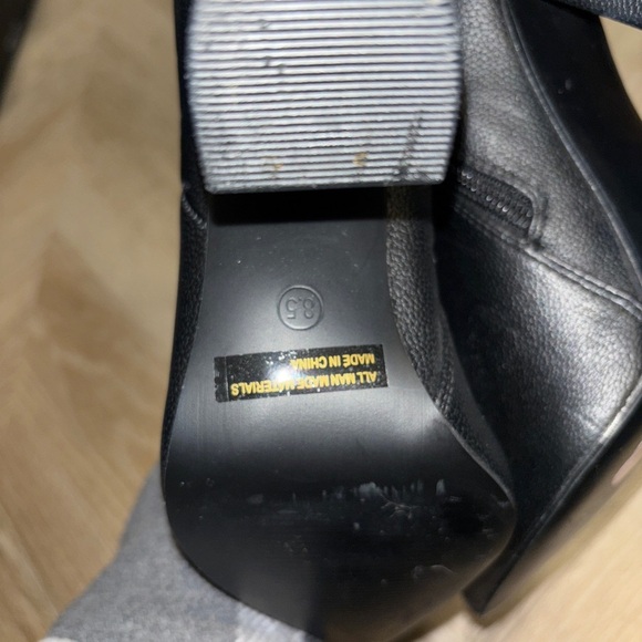 Lulus Dawson Black Pebble Pointed-Toe Mid Calf Boots - Picture 9 of 9